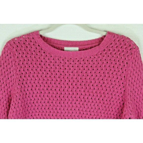 14th & Union Pink Sweater Long Sleeves Small PULLOVER - Picture 2 of 4